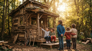 Enfants ayant participé au stage Cabane & Compagnie