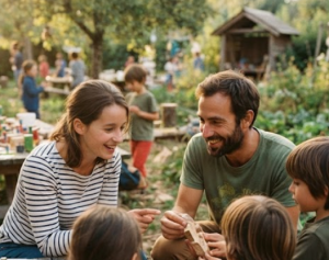 Membres de l'équipe encadrant les enfants